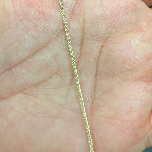 14K Yellow Gold 1.4mm Round Wheat Chain 20" inches - Picture 3 of 8